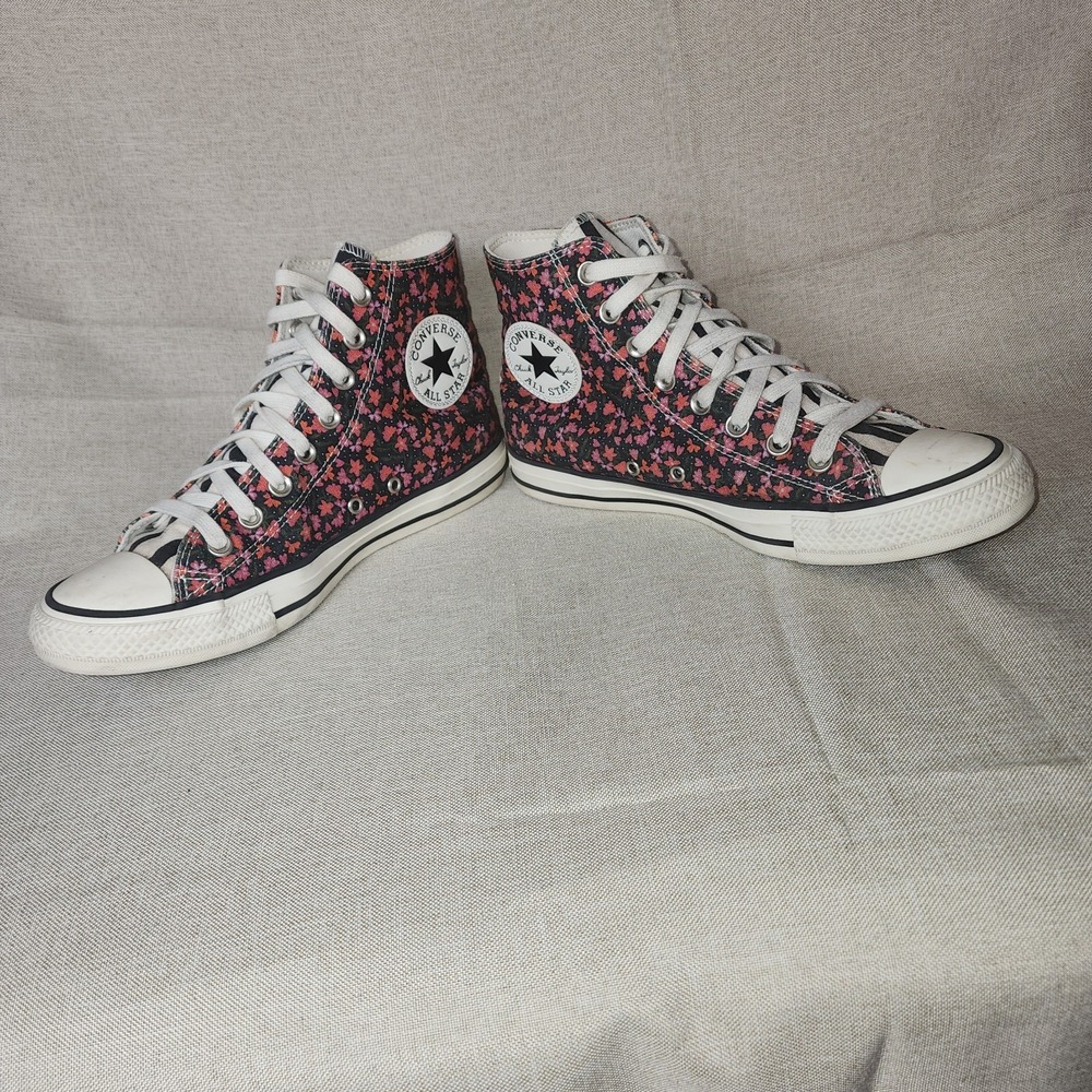 Converse Chuck Taylor All Star Twisted Summer High-Top Sneakers 8.5 Floral Zebra - Picture 2 of 10
